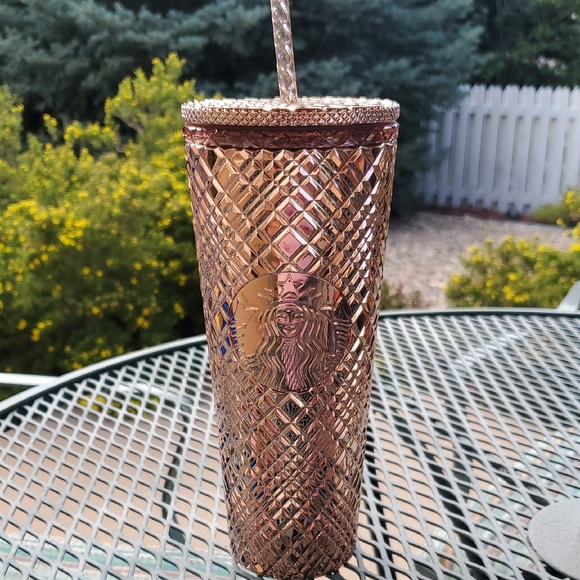 Starbucks Other - Starbucks Metallic Copper Studded Tumbler